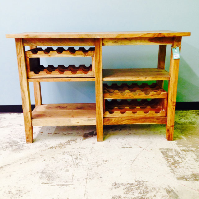 Side Table With Wine Rack Nadeau Indianapolis Side Table With Wine Rack