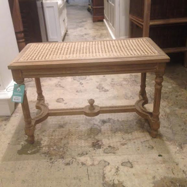 Bench With Cane Seat Nadeau Little Rock